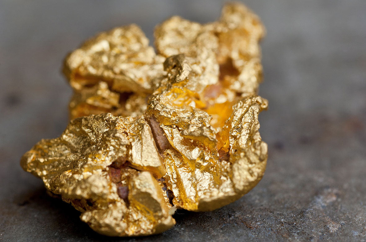 Shiny gold nugget